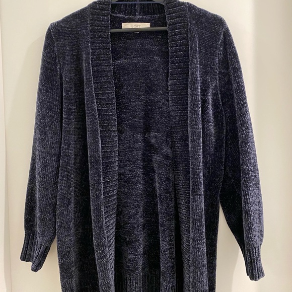 😁 Navy blue polyester sweater, SUPER SOFT - Picture 1 of 4